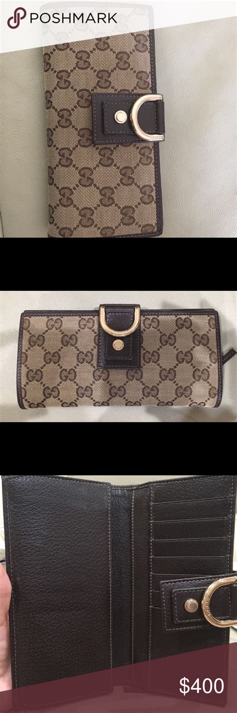 gucci black womens wallet checkbook|Gucci authentic wallet.